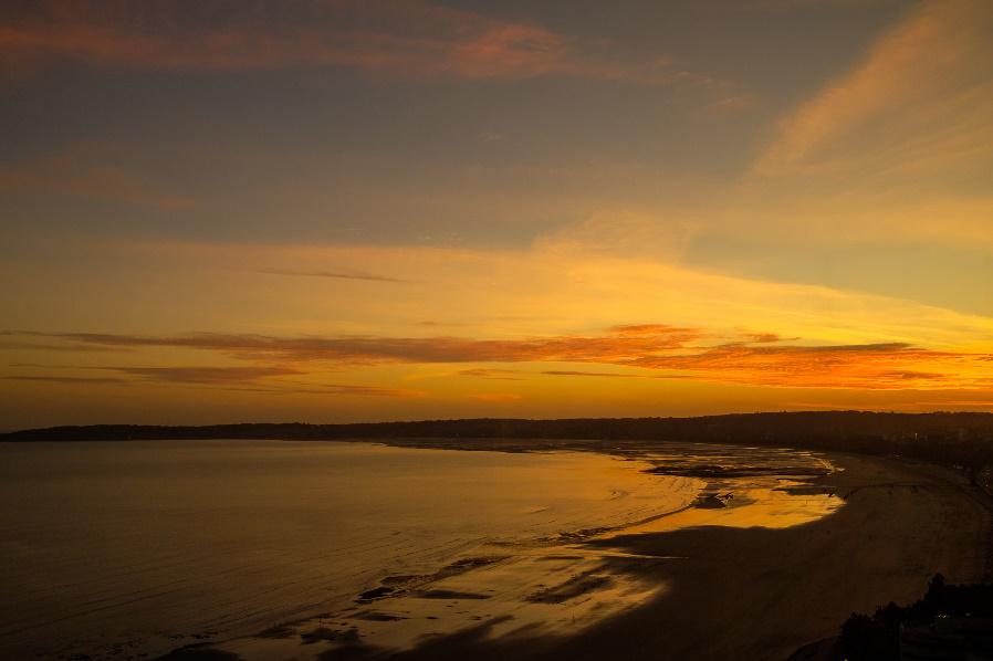 Sunset over Swansea Bay