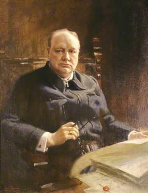 Winston Churchill portrait